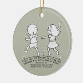 Teil meines Lebens Keramik Ornament (Links)