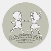 Teil meines Lebens Runder Aufkleber (Vorderseite)