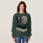 Teil meines weltweiten, dynamischen Familientextes Sweatshirt (Vorne ganz)