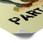 Teil Mensch, Teil Kaninchen-Poster Poster (Ecke)