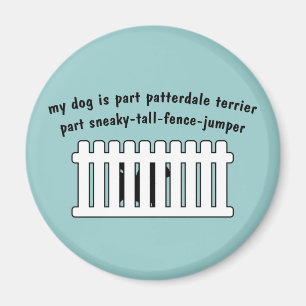 Teil Patterdale Terrier Teil Zaun-Pullover Magnet