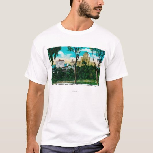 Teil San Diegos Skyline EL Corte zeigend T-Shirt (Vorderseite)