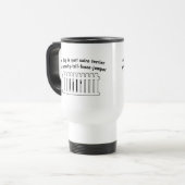 Teil-Steinhaufen-Terrier-Teil Zaun-Pullover Reisebecher (Vorderseite Links)