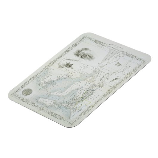 Teil Südaustraliens, aus einer Serie von World Ma Magnet (Linke Seite)