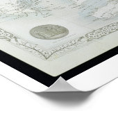 Teil Südaustraliens, aus einer Serie von World Ma Poster (Ecke)