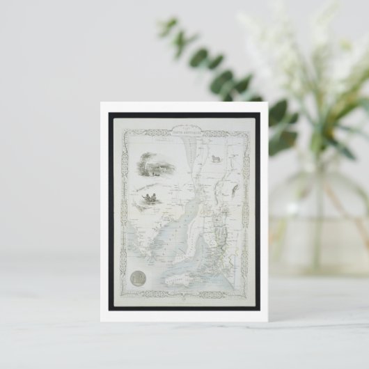 Teil Südaustraliens, aus einer Serie von World Ma Postkarte (Stehend Vorderseite)