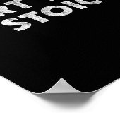Teil Time Stoic - Funny Stoic Spaß Poster (Ecke)