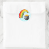 TEIL VON GOLD UND RAINBOW RUNDER AUFKLEBER (Tasche)