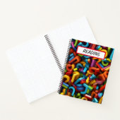 TEIL VON HELL FARBEN FORMEN UND LETTERN NOTIZBLOCK (Innenseite)