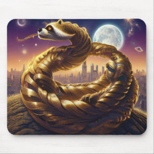 Teil Waschbär Teil Schlange Mousepad