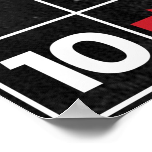 Teilbarkeitsregel Math-Klassenzimmer-Poster Poster (Ecke)