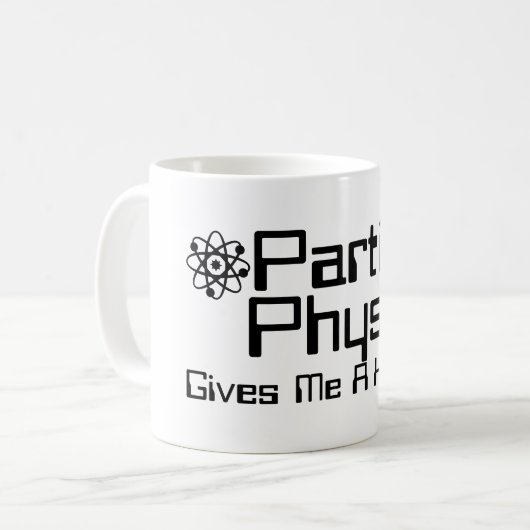 Teilchenphysik gibt mir einen Hadron Kaffeetasse (Vorderseite Links)