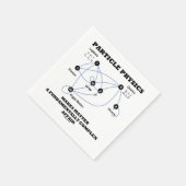 Teilchenphysik macht die Materie grundlegend Serviette (Ecke)