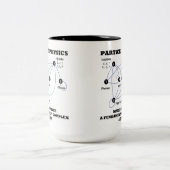 Teilchenphysik macht die Materie grundlegend Zweifarbige Tasse (Mittel)