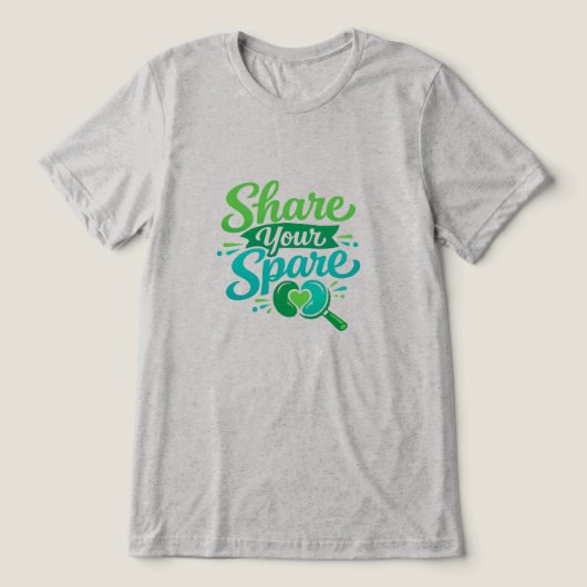 Teile Deines übrig Tri-Blend Shirt (Design Vorderseite)