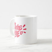 Teile den Liebes-Kaffeebecher Kaffeetasse (Vorderseite Links)