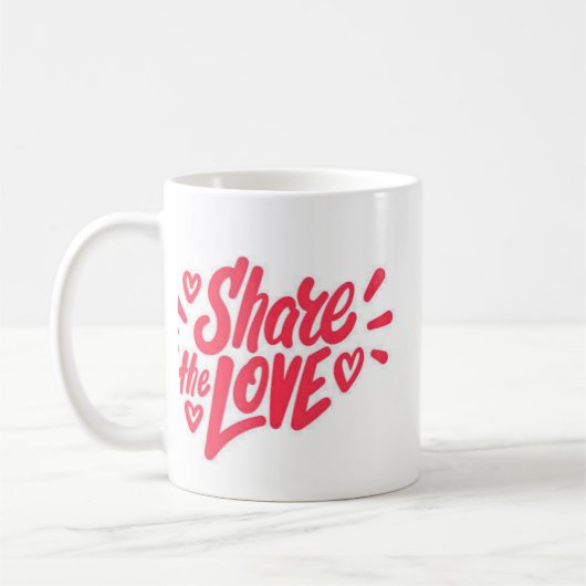 Teile den Liebes-Kaffeebecher Kaffeetasse (Links)