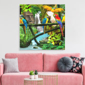 TEILE DES HIDDEN JUNGLE LEINWANDDRUCK (Insitu (Wohnzimmer))