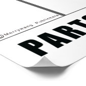 Teile des Stahlpaneelposters Poster (Ecke)