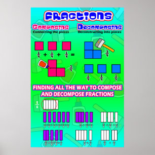 Teile, die eine Dekomposition darstellen = Mathema Poster