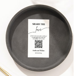 Teile die Liebe | Austausch von Fotos mit QR-Code Begleitkarte