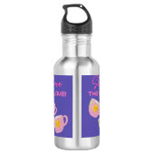 Teile die Liebe Edelstahlflasche (Rückseite)