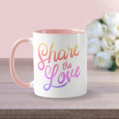Teile die Liebe Tasse