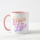 Teile die Liebe Tasse (Links)