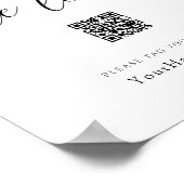 Teile die Liebe | Wedding Hashtag Signature Elegan Poster (Ecke)