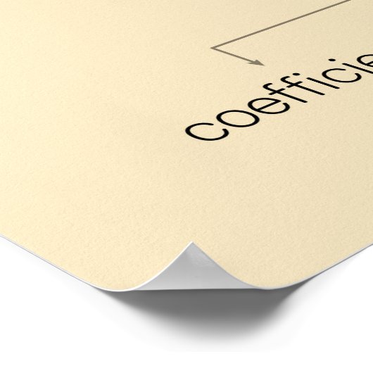 Teile einer Gleichung Poster (Ecke)