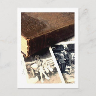 Teile eines Geschichtenbuchs Postkarte