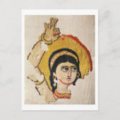 Teile eines Wandgemäldes, das den Kopf eines Dans  Postkarte (Vorderseite)