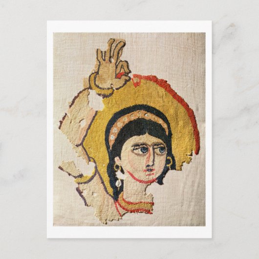 Teile eines Wandgemäldes, das den Kopf eines Dans Postkarte (Vorderseite)