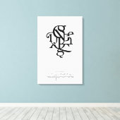 Teile eines Zeichens 20 x 30 Leinwanddruck (Insitu (Holzboden))