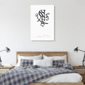Teile eines Zeichens 20 x 30 Leinwanddruck (Insitu (Schlafzimmer))