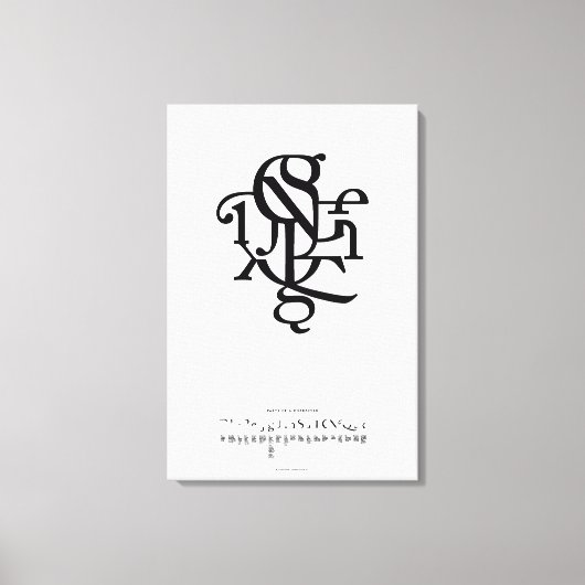 Teile eines Zeichens 20 x 30 Leinwanddruck (Vorderseite)