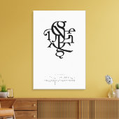 Teile eines Zeichens 20 x 30 Leinwanddruck (Insitu (Wohnzimmer))