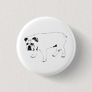 Teile Freude, Mutiger Hund Pin Button