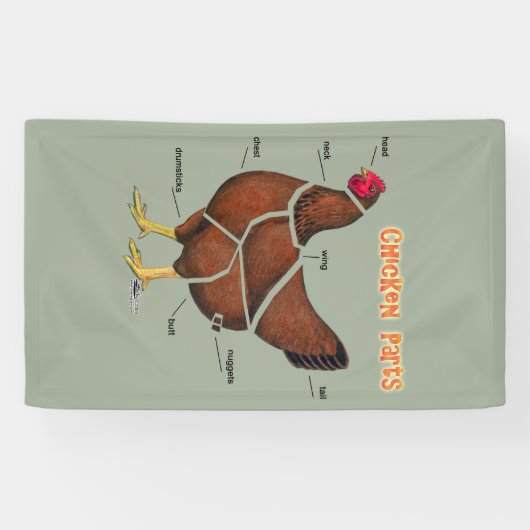 Teile für Hühner Banner (Horizontal)