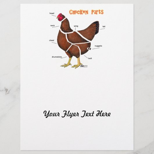 Teile für Hühner Flyer (Vorne)