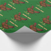 Teile für Hühner Geschenkpapier (Ecke)