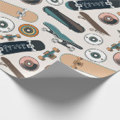 Teile für Skateboarder Geschenkpapier (Ecke)