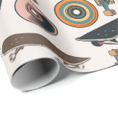 Teile für Skateboarder Geschenkpapier (Rolleneckpunkt)