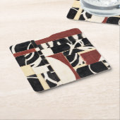 Teile I Rechteckiger Pappuntersetzer (angewinkelt)