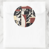 Teile I Runder Aufkleber (Tasche)