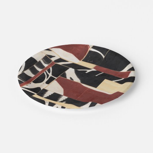 Teile II Pappteller (Schrägansicht)