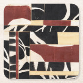 Teile II Rechteckiger Pappuntersetzer (Vorderseite)