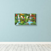 TEILE IN PARADISCH LEINWANDDRUCK (Insitu (Holzboden))