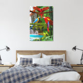 TEILE IN PARADISCH LEINWANDDRUCK (Insitu (Schlafzimmer))