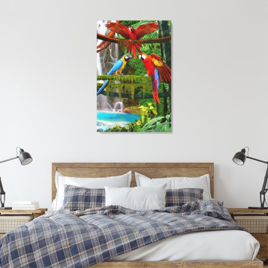 TEILE IN PARADISCH LEINWANDDRUCK (Insitu (Schlafzimmer))